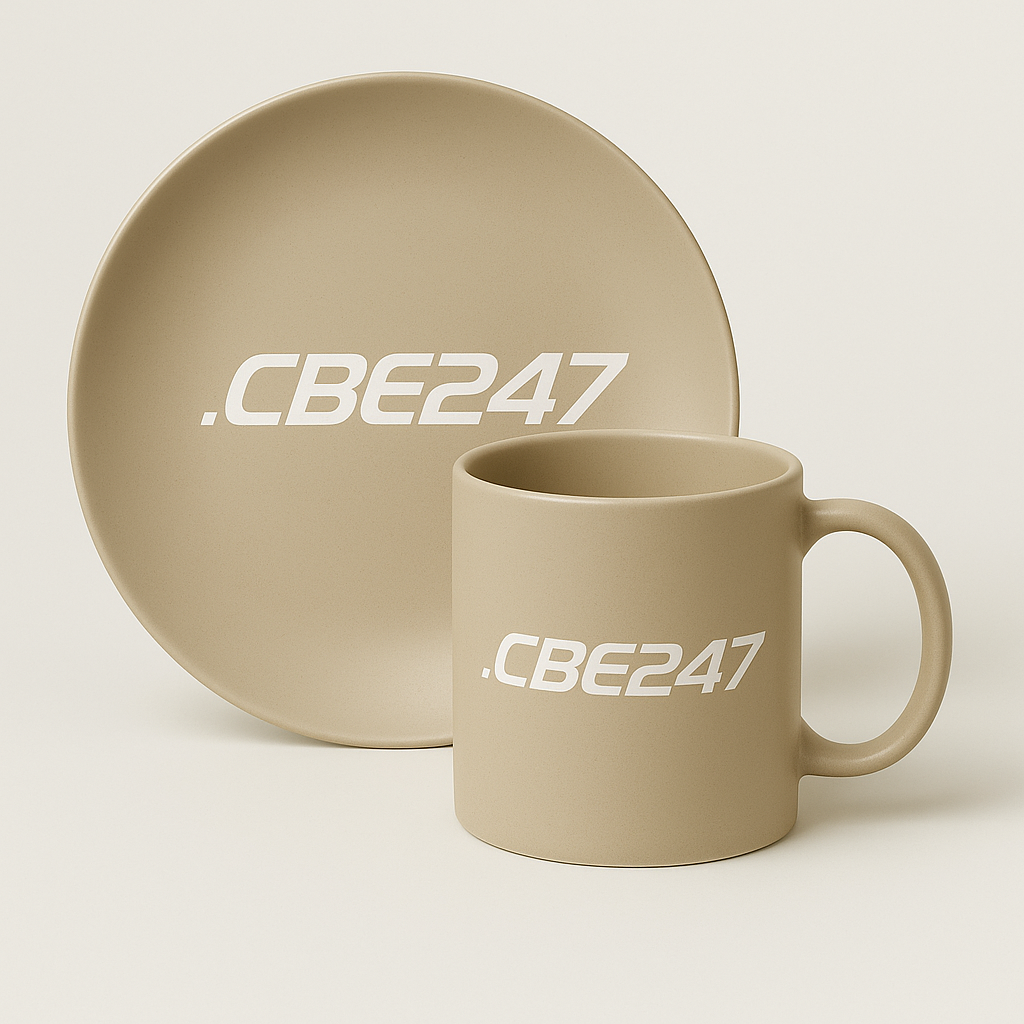 CBE247 Plate & Mug Set