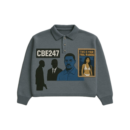 CBE247 Statement Knit Polo